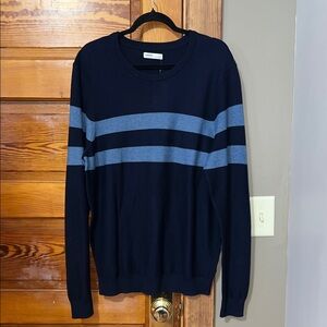 Men’s NWT Sonoma Sweater Crew Neck Lightweight Size XXL Blue